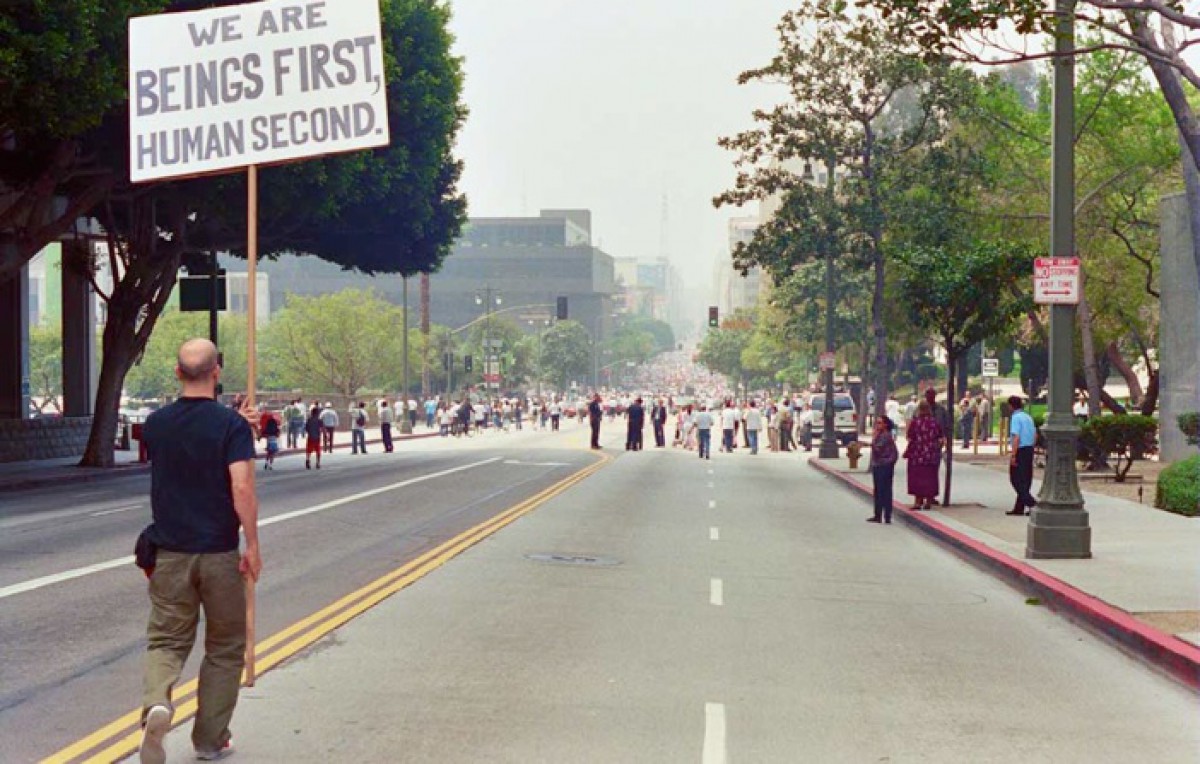 Rally in Los Angeles, CA circa 2006